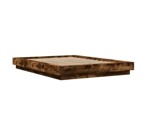 Lovos Rėmas Su Led, Dūminio Ąžuolo, 120X200cm Apdirbta Mediena