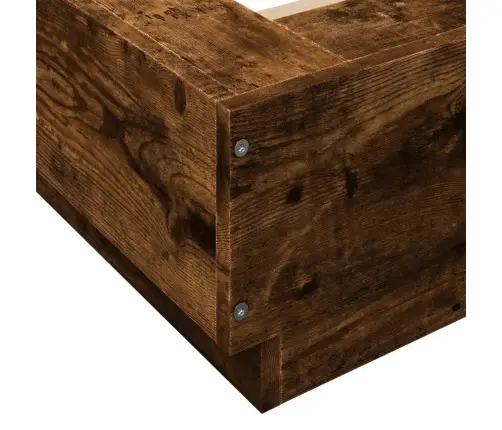 Lovos Rėmas Su Led, Dūminio Ąžuolo, 120X200cm Apdirbta Mediena