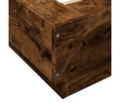 Lovos Rėmas Su Led, Dūminio Ąžuolo, 100X200cm Apdirbta Mediena