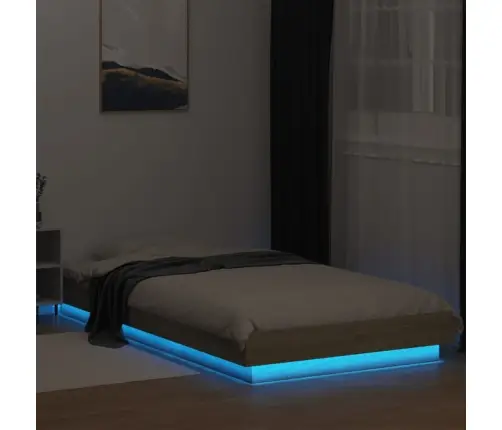 Lovos Rėmas Su Led, Ąžuolo, 75X190cm Apdirbta Mediena