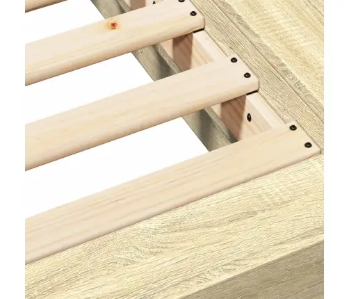 Lovos Rėmas, Sonoma Ąžuolo Spalvos, 160X200cm Apdirbta Mediena