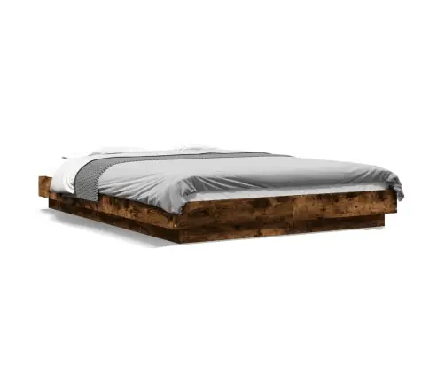 Lovos Rėmas, Dūminio Ąžuolo, 140X200cm Apdirbta Mediena Lovos Rėmas, Dūminio Ąžuolo, 140X200cm Apdirbta Mediena