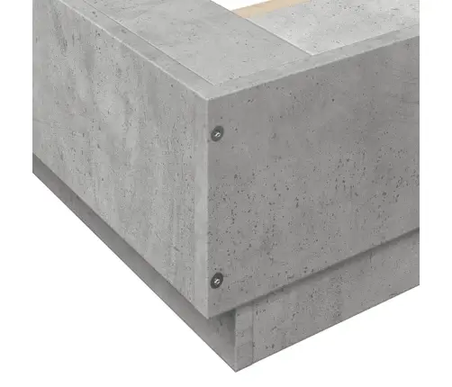 Voodiraam, Betoonhall, 120X200 cm Tehispuit