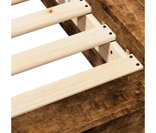 Lovos Rėmas, Dūminio Ąžuolo, 100X200cm Apdirbta Mediena