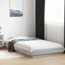Voodiraam, Hall Sonoma Tamm, 100 X 200 cm Tehispuit