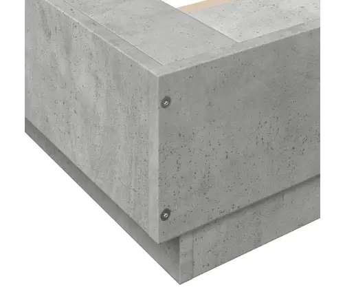 Lovos Rėmas, Betono Pilkos Spalvos, 90X200cm Apdirbta Mediena