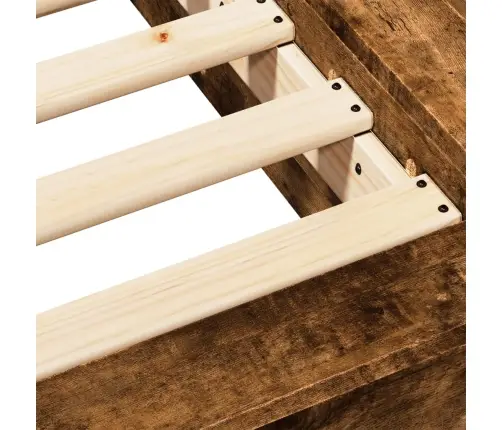 Gultas Rāmis, Ozolkoka Krāsā, 90X190 Cm, Inženierijas Koks Vidaxl