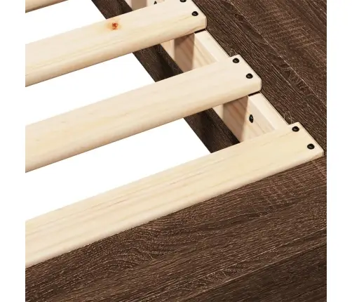 Gultas Rāmis, Ozolkoka Krāsā, 90X190 Cm, Inženierijas Koks Vidaxl