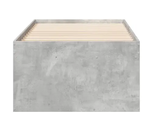 Gulta Ar Atvilktnēm, Bez Matrača, Betona Pelēka, 90X200 Cm Vidaxl