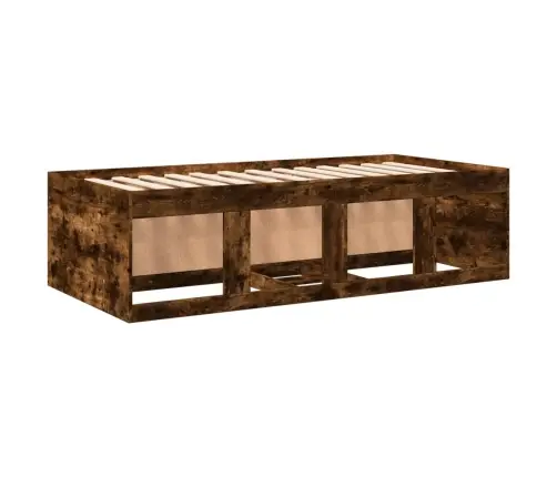 Gulta Ar Atvilktnēm, Bez Matrača, Ozolkoka Krāsa, 90X190 Cm Vidaxl