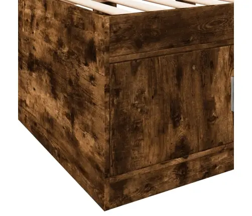 Gulta Ar Atvilktnēm, Bez Matrača, Ozolkoka Krāsa, 90X190 Cm Vidaxl