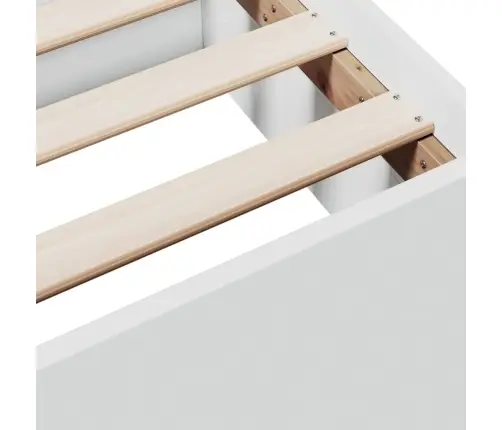 Sahtlitega Voodiraam, Ilma Madratsita, Valge, 160X200 Cm