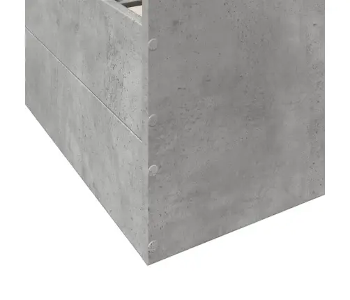 Lovos Rėmas Su Stalčiais, Betono, 160X200cm Apdirbta Mediena