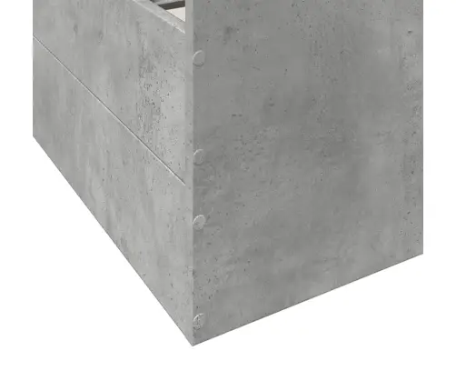 Gultas Rāmis Ar Atvilktnēm, Betona Pelēks, 150X200 Cm Vidaxl