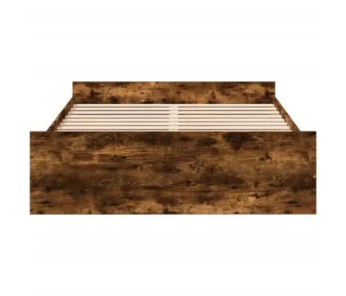Lovos Rėmas Su Stalčiais, Dūminio Ąžuolo, 135X190cm Mediena