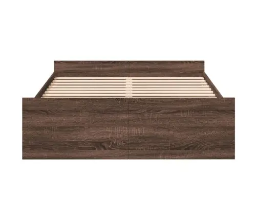 Lovos Rėmas Su Stalčiais, Rudas Ąžuolo, 135X190cm Mediena