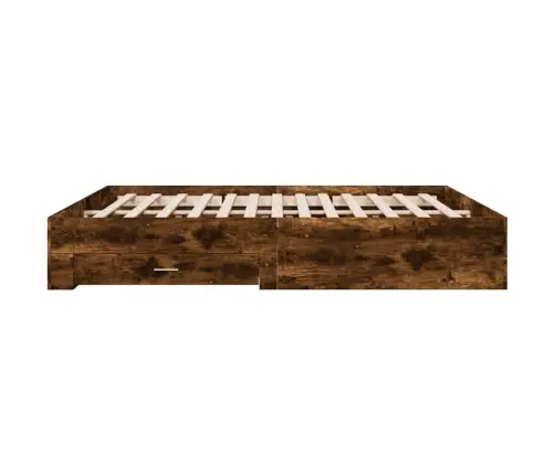 Voodiraam Sahtlitega, Suitsutatud Tamm, 180 X 200 cm Tehispuit