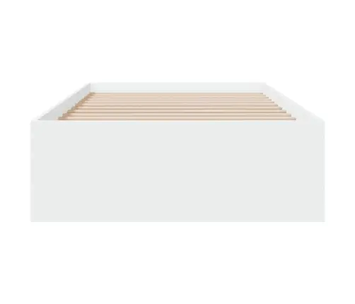 Gultas Rāmis Ar Atvilktnēm, Bez Matrača, Balts, 75X190 Cm Vidaxl