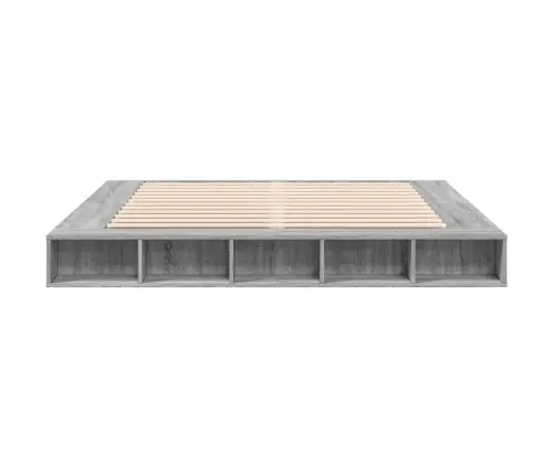 Gultas Rāmis, 180X200 Cm, Inženierijas Koks, Pelēks Vidaxl