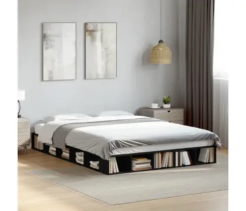 Lovos Rėmas, Juodos Spalvos, 160X200cm Apdirbta Mediena