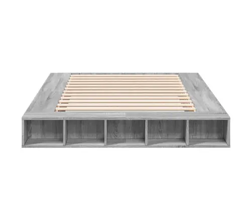 Voodiraam, Hall Sonoma Tamm, 160 X 200 cm Tehispuit Voodiraam, Hall Sonoma Tamm, 160 X 200 cm Tehispuit