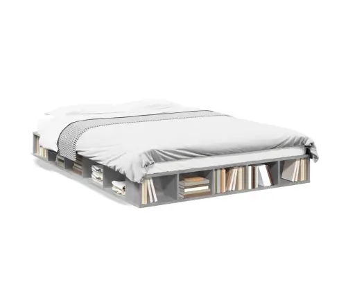 Voodiraam, Betoonhall, 150 X 200 cm Tehispuit