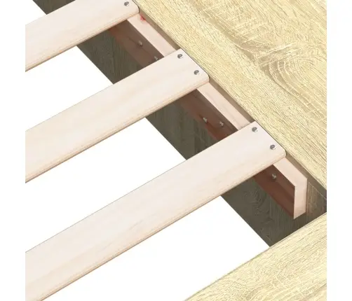 Voodiraam, Sonoma Tamm, 140X200140X200 cm Tehispuit