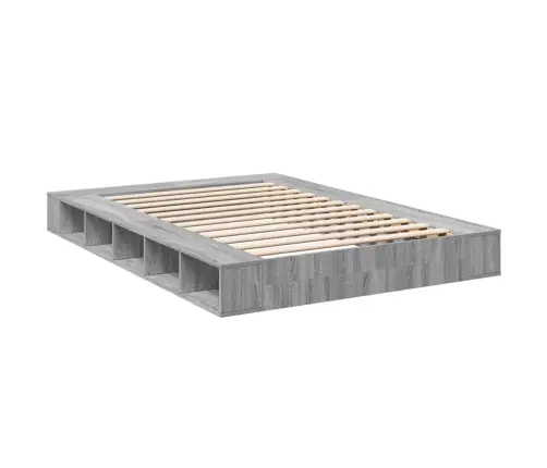 Voodiraam, Hall Sonoma Tamm, 140 X 200 cm Tehispuit