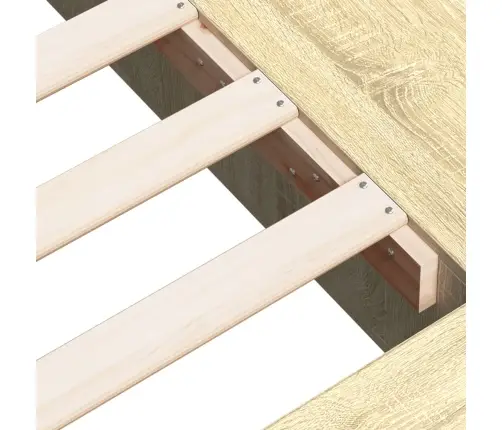 Voodiraam, Sonoma Tamm, 120X200 cm Tehispuit