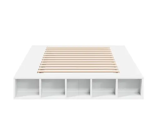 Voodiraam, Valge, 135X190 cm Teras Ja Tehispuit