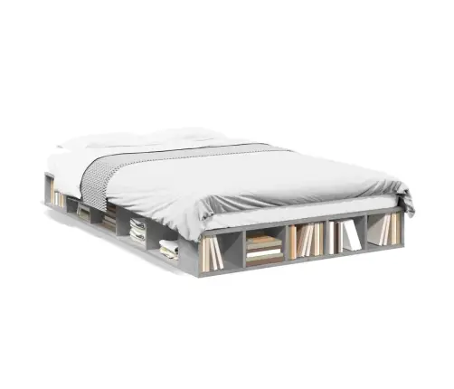 Lovos Rėmas, Betono Pilkos Spalvos, 135X190cm Apdirbta Mediena