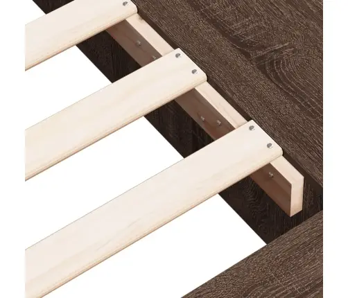 Voodiraam, Pruun Tamm, 100 X 200 cm Tehispuit