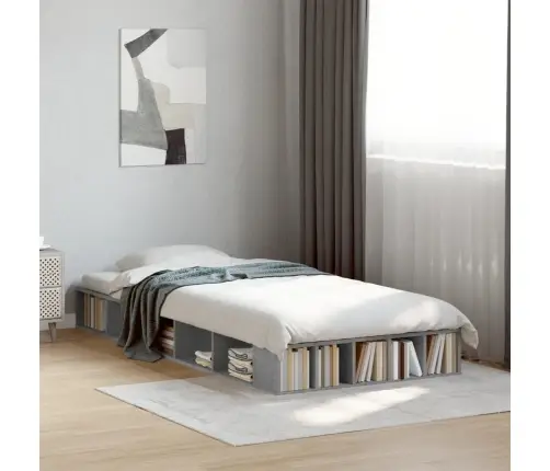 Lovos Rėmas, Betono Pilkos Spalvos, 90X200cm Apdirbta Mediena