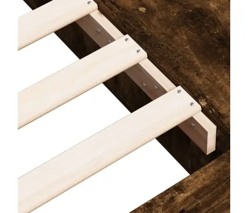 Lovos Rėmas, Dūminio Ąžuolo Spalvos, 90X200cm Apdirbta Mediena