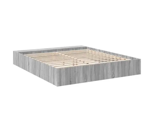 Gultas Rāmis, Pelēka Ozolkoka, 200X200 Cm, Inženierijas Koks Vidaxl