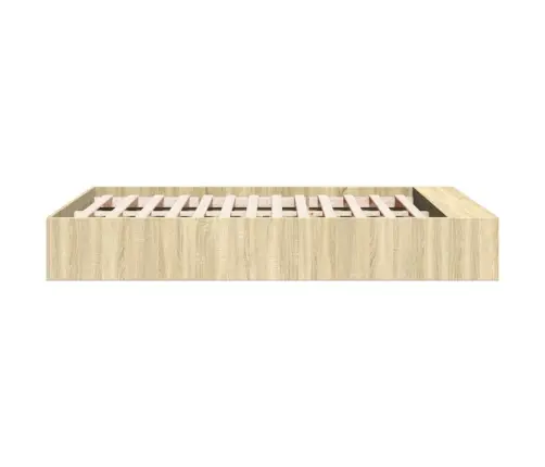 Voodiraam, Sonoma Tamm, 120X200 cm Tehispuit