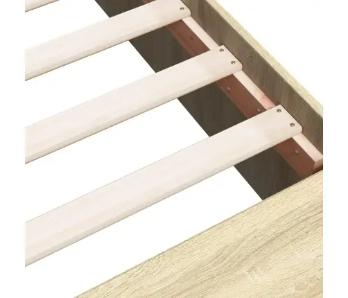 Voodiraam, Sonoma Tamm, 120X200 cm Tehispuit