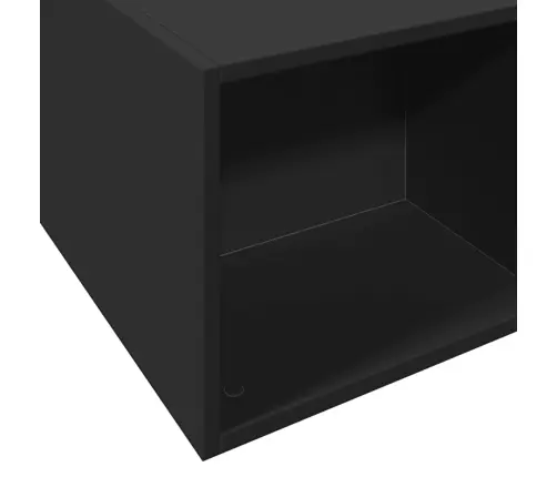 Voodiraam, Must, 135X190 cm Teras Ja Tehispuit