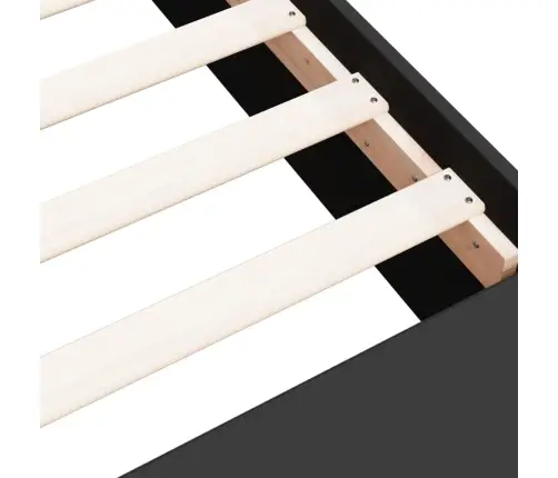 Voodiraam, Must, 135X190 cm Teras Ja Tehispuit