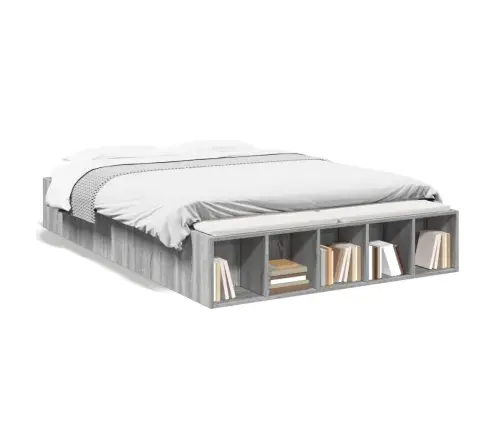 Lovos Rėmas, Pilkos Ąžuolo Spalvos, 135X190cm Apdirbta Mediena