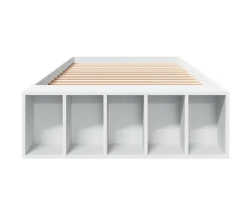 Gultas Rāmis, Balts, 100X200 Cm, Inženierijas Koks Vidaxl