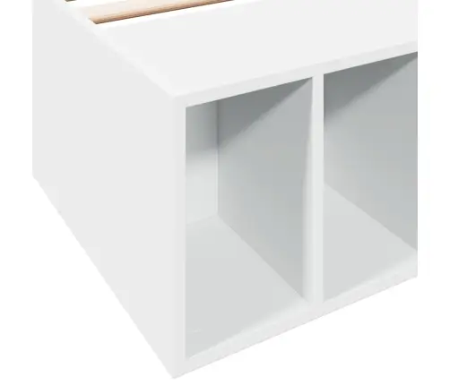 Gultas Rāmis, Balts, 100X200 Cm, Inženierijas Koks Vidaxl