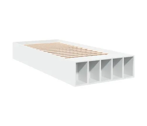 Gultas Rāmis, Balts, 90X190 Cm, Inženierijas Koks Vidaxl