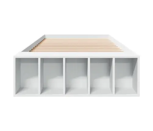 Gultas Rāmis, Balts, 90X190 Cm, Inženierijas Koks Vidaxl