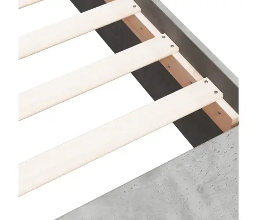 Lovos Rėmas, Betono Pilkos Spalvos, 90X190cm Apdirbta Mediena