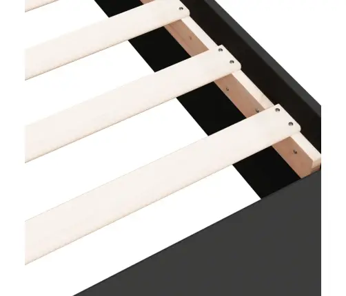 Voodiraam, Must, 90X190 cm Tehispuit