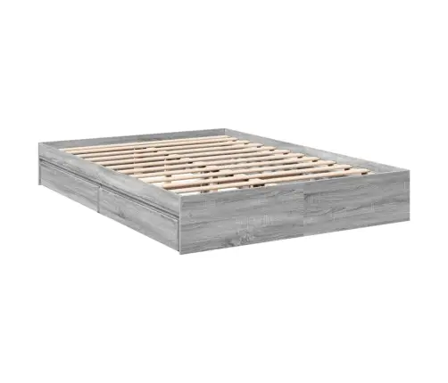 Gultas Rāmis Ar Atvilktnēm, Pelēks,150X200Cm, Inženierijas Koks Vidaxl Gultas Rāmis Ar Atvilktnēm, Pelēks,150X200Cm, Inženierijas Koks Vidaxl