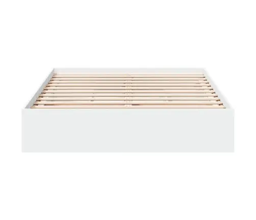 Lovos Rėmas Su Stalčiais, Baltas, 140X200cm Apdirbta Mediena