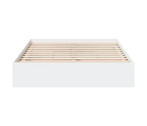 Lovos Rėmas Su Stalčiais, Baltas, 120X200cm Apdirbta Mediena