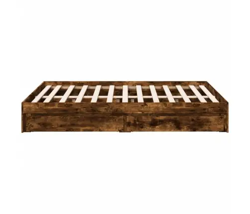 Voodiraam Sahtlitega, Suitsutatud Tamm, 120 X 200 cm Tehispuit